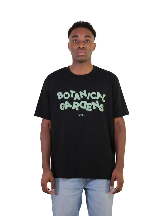 "Botanical Gardens" T-Shirt - Black/Green - VBG