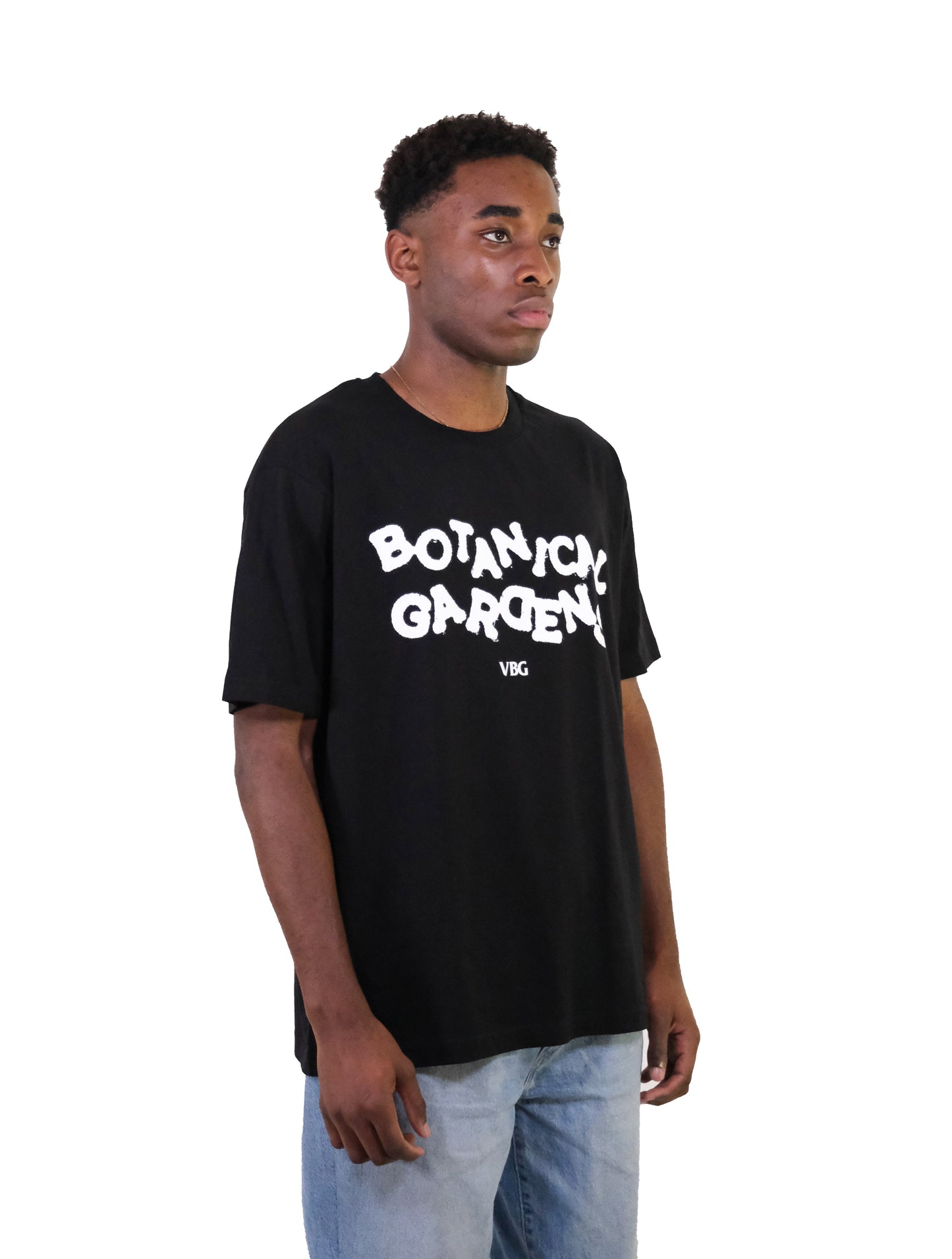 "Botanical Gardens" T-Shirt - Black/White - VBG
