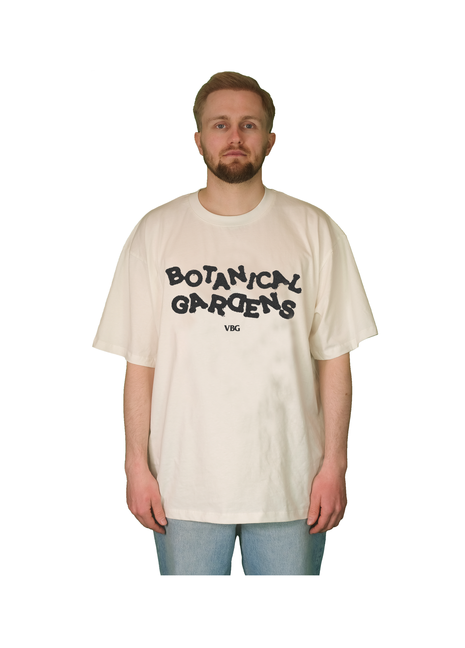 „Botanical Gardens“ T-Shirt - Cream/Black - VBG