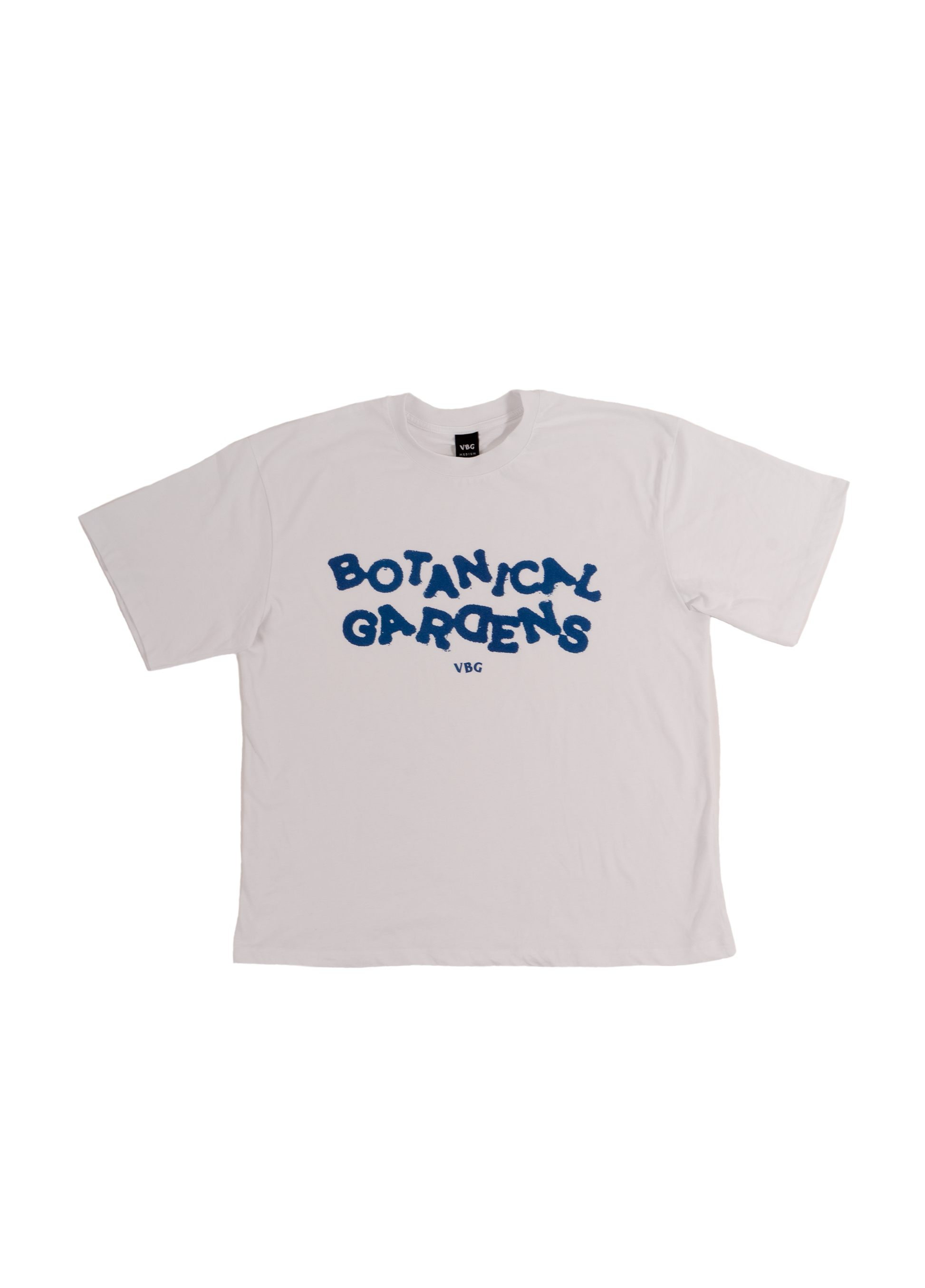 "Botanical Gardens" T-Shirt - White/Oceanblue - VBG