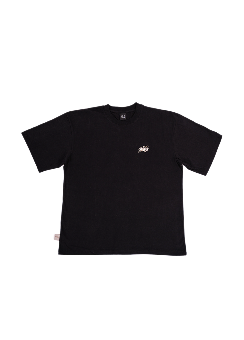 "Leaf Stitch" T-Shirt - Black - VBG